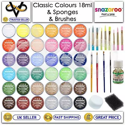 Snazaroo Face Paint & Body Make Up Many Colours Fancy Dress Halloween 18.8g • £4.29