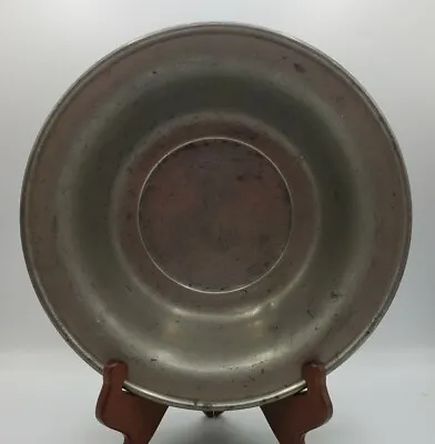 Pewter Metal Bowl American S.P Co. #504 9.75  Wide Vintage • $28.50