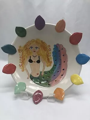 Handmade Ceramic Whimsical Mermaid Bowl • $16