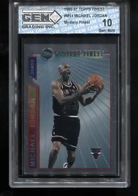 Michael Jordan 1996-97 Topps Finest #M14 Mystery Finest Bulls GEM MINT 10 • $149.99