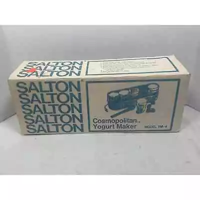 VINTAGE 1977 Salton Cosmopolitan Yogurt Maker YM-4 Complete • $45