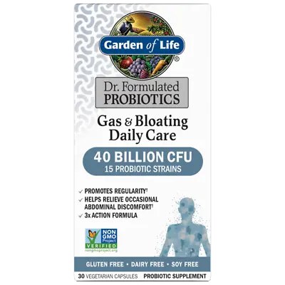 $14.39 • Buy Garden Of Life  Gas & Bloating Daily Care 30-Capsules (Exp.12/2023)