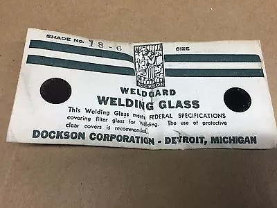 Vintage Dockson Weldgard Welders Goggle Round Lens Welding Shade 6 18-6  *NOS* • $9.99