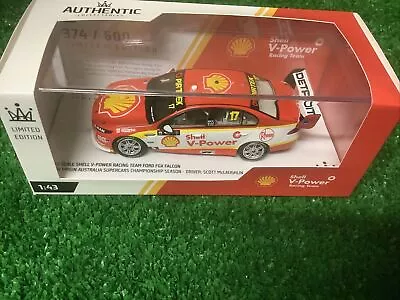 1:43 Authentic Collectables 2018 Ford FGX Falcon Scott McLaughlin Season 600Made • $49.99