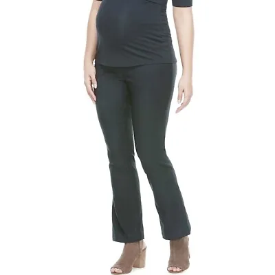 A:GLOW Maternity Pull-On Gray Ponte Knit Bootcut Dress Pants Size XL NWT • $17