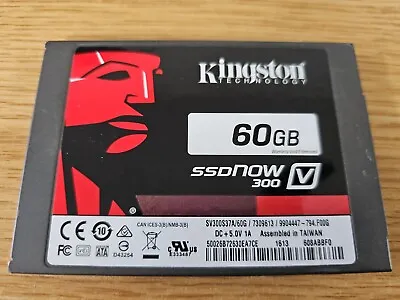 £10 • Buy Kingston 60gb Ssd Ssdnow 300 Sv300s37/60g