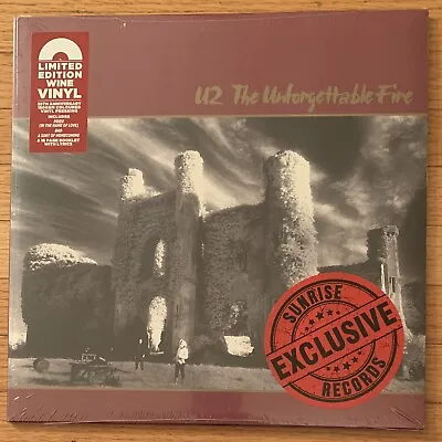 U2~The Unforgettable Fire Anniversary Edition Red Wine Vinyl NEW Sealed Booklet • $42