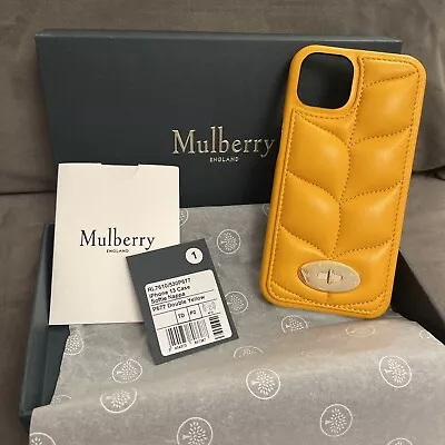 Mulberry IPhone 13 Case Softie Nappa - Double Yellow RRP £195 • £39.21