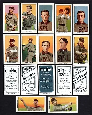 1909-1911 ST. LOUIS BROWNS (Orioles) Team T206 CCC REPRINT Set ~ ALL 22 Cards • $9.50