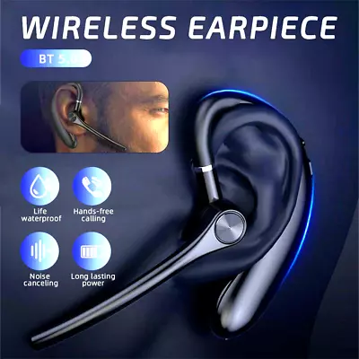 Wireless Bluetooth 5.0 Earpiece Noise Cancelling Headset Driving Trucker Earbuds • $12.97