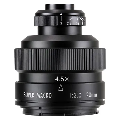 Zhongyi Mitakon 20mm F/2 4.5X Super Macro Lens For DSLR Canon 5D3 5D4 80D 6D2 1D • £149