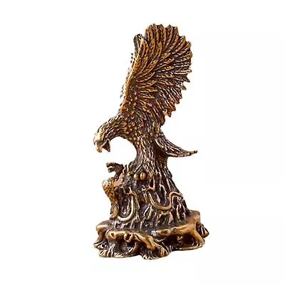 Eagle Ornament Statue Artwork Animal Figurine For Shelf Bookcase Tabletop • £8.57