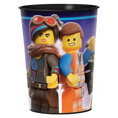 $3.99 • Buy LEGO MOVIE 2 REUSABLE KEEPSAKE CUPS (2) ~ Birthday Party Supplies Favors Plastic