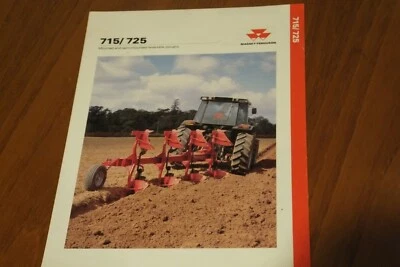 £8 • Buy Massey Ferguson 715 / 725 Plough Brochure   (new Unused)
