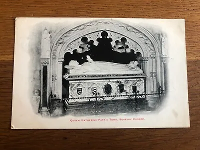 Old Postcard UK 🇬🇧 Queen Katherine Parr’s Tomb Sudeley Church Gloucester 1904 • £1.50