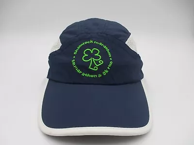 Shamrock Marathon Hat Cap Blue Strap Back 5 Panel Running Jogging Yuengling 5k • $14.24