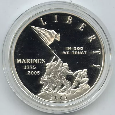 2005 Marine Corps Proof Silver Dollar US Mint 5C1 Coin 230th Anniversary - H184 • $60