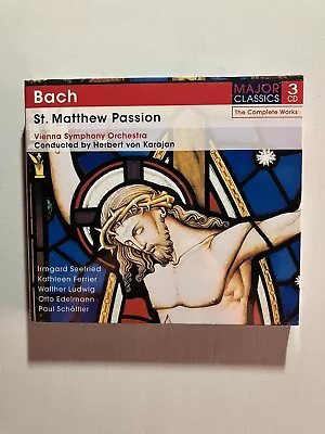 Bach St. Matthew Passion Vienna Symphony Orchestra Karajan SEALED 3 CD Set • $12.11