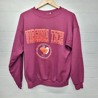 Vintage Virginia Tech Hokies Thin Sweatshirt Size Medium • $22.50