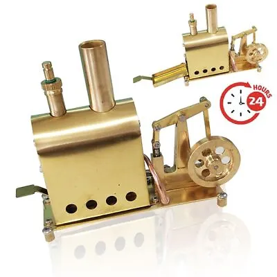 Mini Brass Steam Boiler Steam Engine 89 Stainless Steel Made Retro Steam Boiler • $271.59