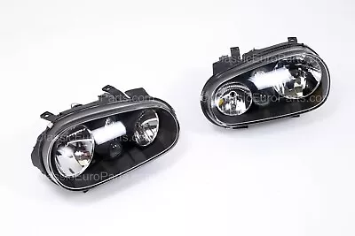 $1309.99 • Buy Euro Dark Headlight Set For VW Golf Rabbit MK4 IV & MK3 Convertible Cabrio R32