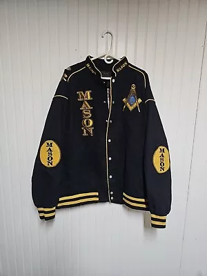 Freemason Fraternity 2B1 SK1 Race Jacket Freemason Masonic Twill Race Jacket  • $75