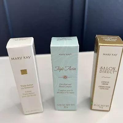 Mary Kay Triple Action Hand Complex  Lip Enhancer Cuticle Cream Discontinued • $22