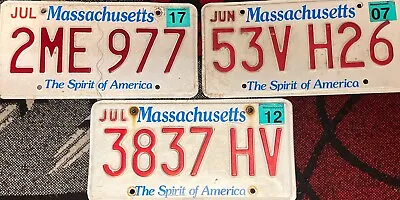 Massachusetts LICENSE PLATES Expire Plates • $0.99