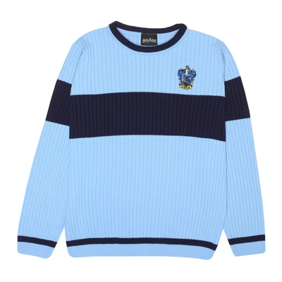 $34.99 • Buy Official Harry Potter Ravenclaw House Stripe Adults Knitted Jumper