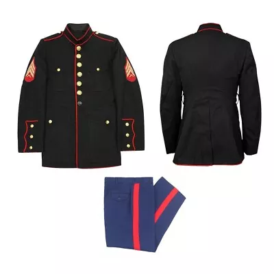 Us Marine Corps Dress Blues Uniform Jacket 30r Pants 29r Sergeant Military • $59.99