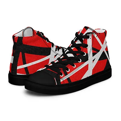 Men’s Striped High - Top Tribute Canvas Shoes • $125