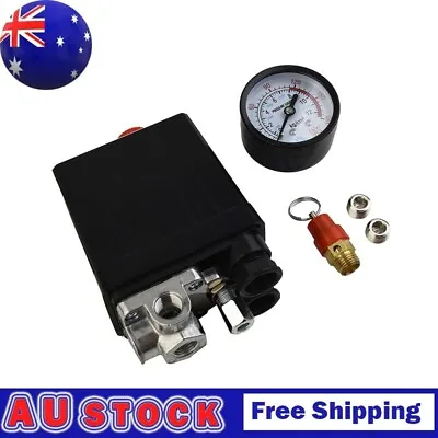 175psi 4 Port Air-Compressor Pressure Manifold Regulator &Safety-Valve • $30.99