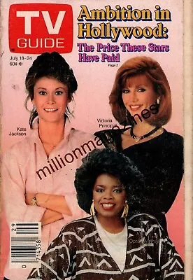 1987 TV Guide July 18 - Kate Jackson; Victoria Principal; Oprah Winfrey; Boston • $11.60