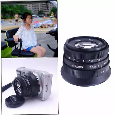 $68 • Buy 35mm F/1.6 APSC Lens For Sony A6300 A5100 NEX-3 NEX-5 NEX-5T NEX-5C A7 A7II