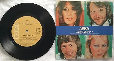 Mint!  1978 SUMMER NIGHT CITY / Medley ABBA Australia RCA 103202 ** NEVER PLAYED • $25