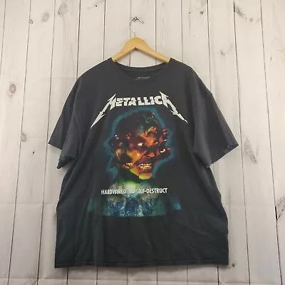 METALLICA T Shirt Mens 2XL World Wired Concert Tour Black Short Sleeve • $20.29