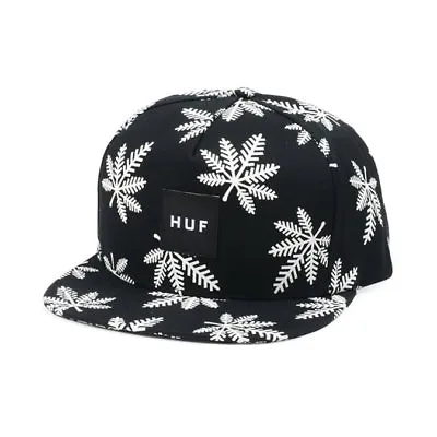 $22.99 • Buy Huf SNOWLIFE SNAPBACK Black White Screenprint Adjustable Baseball Cap Men's Hat