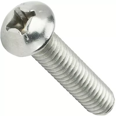 6-32 X 2-1/2  Phillips Round Head Machine Screws Stainless Steel 18-8 Qty 50 • $11.81