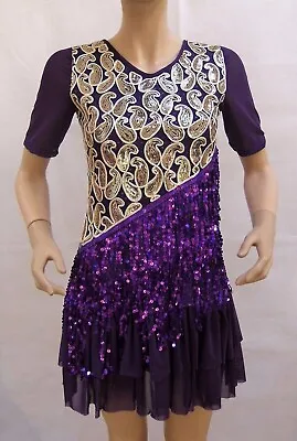 Latin Jive Rumba Samba Salsa Cha Cha Ballroom Tango Dance Dress Size 8 • £26.99