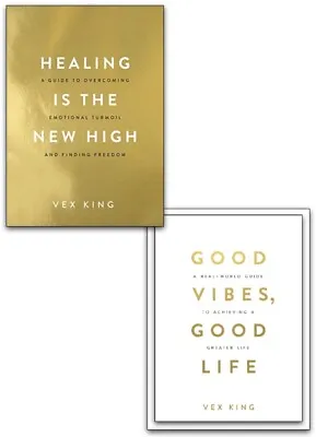 £18.99 • Buy Vex King Good Vibes, Good Life & Healing Is The New High 2 Books Collection Set