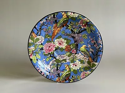 Vintage Crown Ducal Ware England Saucer Only Blue Chintz Flowers & Birds • $29.50