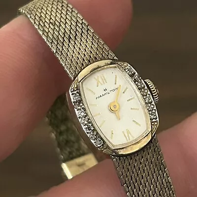 Vintage Women’s Hamilton Watch Gold Filled Running Mechanical Movement • $0.99