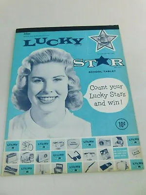 Vintage Original LUCKY STAR SCHOOL NOTEBOOK Tablet Unused  • $14.99