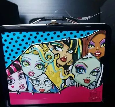 Monster High Faces Large Embossed Tin Lunch Box • $26.49