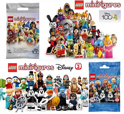 Lego Minifigures Disney 100 & Disney Series 2 CMF 71038 71024 Complete Set/ Pick • $11