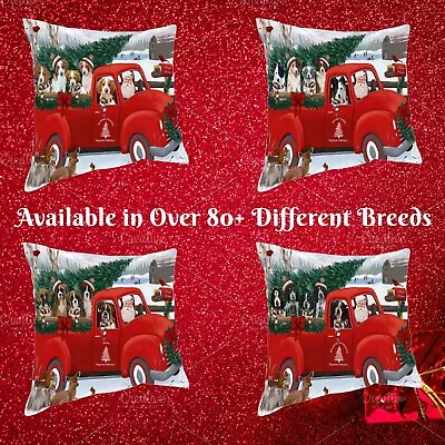 Christmas Santa Express Delivery Red Truck Throw Pillow Dogs Cats Couch Pillow • $53.89