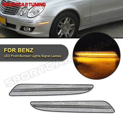 LED Bumper Side Marker Turn Signal Lights For 07-2009 Mercedes Benz W211 E-Class • $39.59