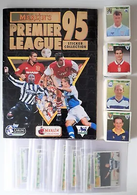Merlin : Premier League 95 • Album Stickers 266-529 • £19.95