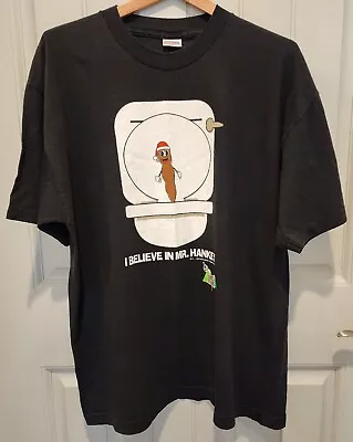 Vintage South Park Mr. Hankey Mens XL 1998 Comedy Central Graphic T Shirt Black • $41.95