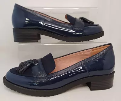 Next Wide Fit Navy Loafer Style Shoes Women's UK Size 6.5 Brand New With Tags • £19.99